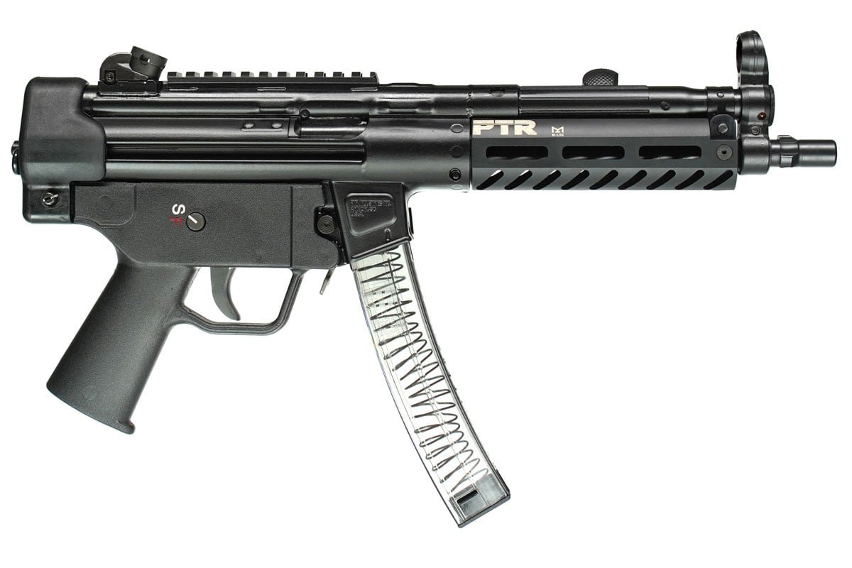 PTR 600 9C 8.86" Roller Delayed Blowback 9mm Pistol, Black - 600