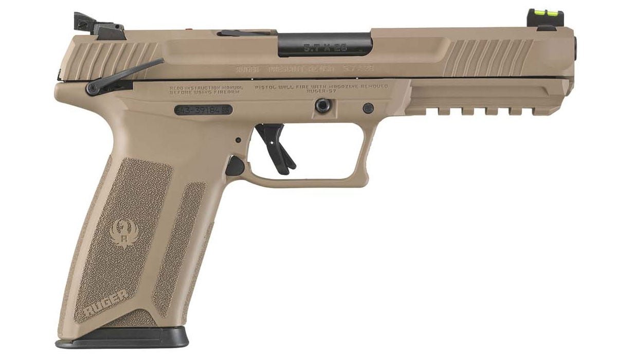 Ruger 57 SA 5.7x28 Pistol, Dark Desert Earth - 16412