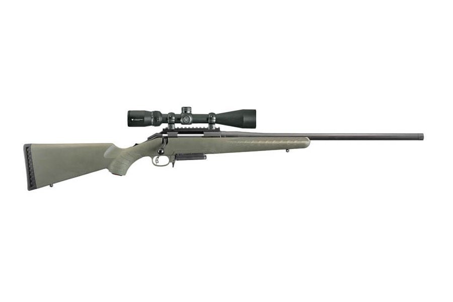 Ruger American Predator 6.5 Creedmoor Bolt Action Rifle W/ Vortex Crossfire II 4-12x44 Riflescope, Moss Green - 26953