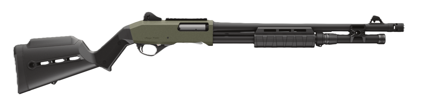 Stoeger P3000 Tactical Freedom Series 12ga 18.5" Pump 7rd Shotgun, OD Green Cerakote - 31972FS