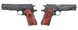 Auto-Ordnance 1911 Trump Save America .45 ACP 5" 7rds, Distressed Armor Black Cerakote - 1911BKOC12